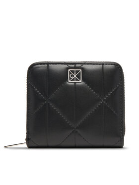 Calvin Klein Calvin Klein Portfel Quilted Square Zip Around LV04F1121G Czarny