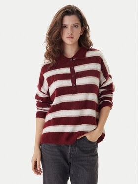 ONLY ONLY Svetr Talio 15358606 Bordó Regular Fit