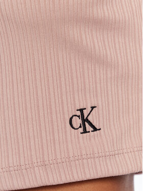 Calvin Klein Jeans Majica J20J220298 Bež Cropped Fit