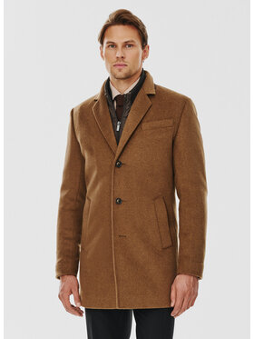 Pako Lorente Pako Lorente Płaszcz P24WF-7X-006 Beżowy Classic Fit
