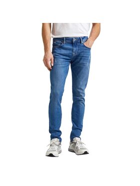 Pepe Jeans Pepe Jeans Kalhoty z materiálu PM207387RI20 000 Modrá Skinny Fit
