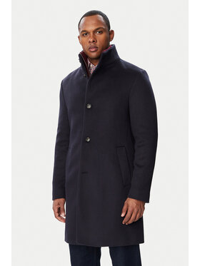 Tommy Hilfiger Tommy Hilfiger Вълнено палто MW0MW40767 Тъмносин Regular Fit