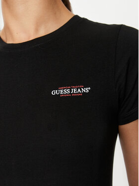 Guess Jeans T-shirt W4YI02 J1314 Crna Slim Fit