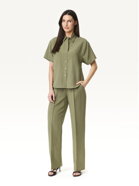 KMX KMX Spodnie materiałowe 808400022 Zielony Straight Fit