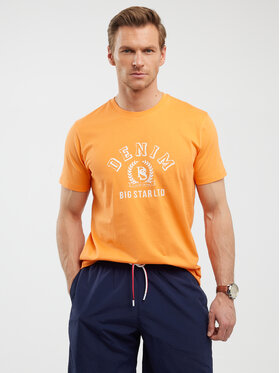 BIG STAR BIG STAR T-Shirt BESTER Pomarańczowy Basic Fit