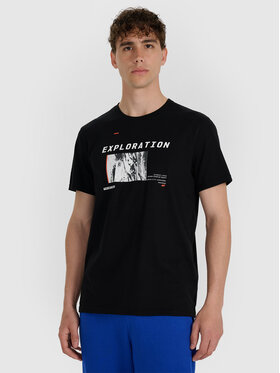 4F 4F T-Shirt NIGHT CITY Czarny Regular Fit