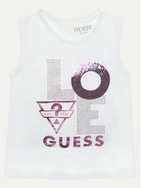 Guess Guess Топ J4GI15 K6YW3 Білий Regular Fit