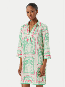 LOLA CASADEMUNT LOLA CASADEMUNT Лятна рокля LS2616074 Кремав Regular Fit