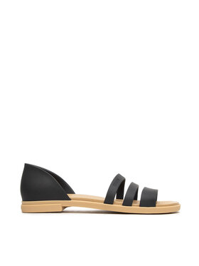 Crocs Crocs Sandały Tulum Open Flat W 206109 Czarny