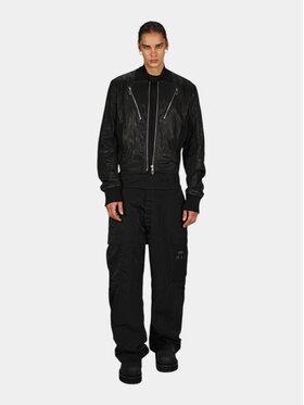 MADE BY SOCIETY MADE BY SOCIETY Spodnie materiałowe Pantaloni WIDE LEG - P17741 Czarny Basic Fit