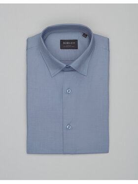 Borgio Borgio Koszula modigliana_00539 Niebieski Slim Fit