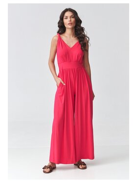 Makadamia Makadamia Kombinezon M925 Czerwony Loose Fit