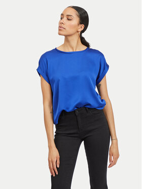 Vila Vila T-Shirt Ellette 14059563 Modrá Regular Fit