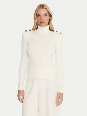Gaudi Gaudi Rollkragenpullover 521FD53037 Écru Regular Fit