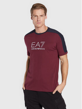 EA7 Emporio Armani EA7 Emporio Armani T-Shirt 6LPT06 PJ02Z 1495 Bordowy Regular Fit