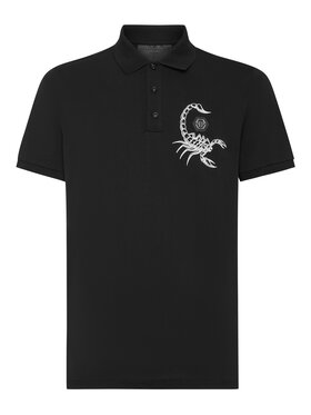 PHILIPP PLEIN PHILIPP PLEIN Polokošeľa 1541 Čierna Slim Fit