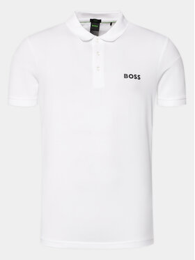 Boss Polo Majica Paule 50512789 Bela Slim Fit