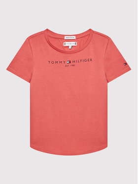 Tommy Hilfiger Tommy Hilfiger T-shirt Essential Logo KG0KG05242 D Ružičasta Regular Fit