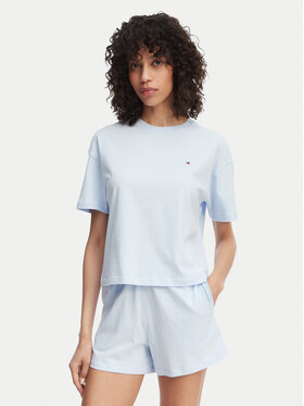 Tommy Hilfiger Tommy Hilfiger Pižama UW0UW05912 Šviesiai mėlyna Regular Fit