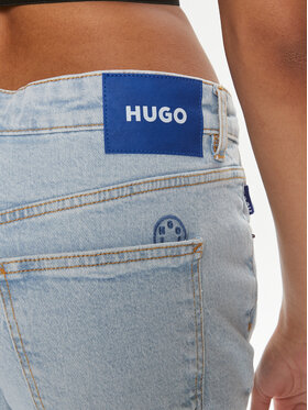 Hugo Jeans Hlače Elyah 50520605 Modra Straight Fit