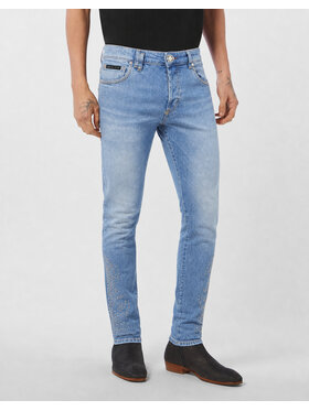 PHILIPP PLEIN PHILIPP PLEIN Jeansy 28039 Niebieski jasny Straight Leg