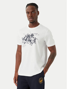 Beverly Hills Polo Club Beverly Hills Polo Club T-särk P-SS26M-TS101 Valge Regular Fit