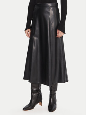 Marella Marella Rock aus Kunstleder Vally 2525776022 Schwarz Regular Fit