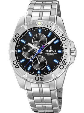 Festina Festina Zegarek F20445/6 Srebrny