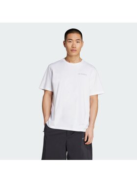 adidas adidas Koszulka techniczna 142751 Biały Loose Fit