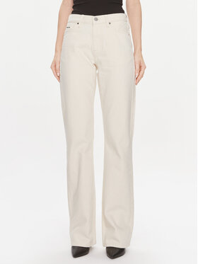 Calvin Klein Calvin Klein Jeans Mid Rise Relax Bootcut Ecru K20K206308 Bianco Slim Fit