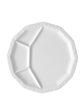 Rosenthal Rosenthal Talerz Talerz dzielony 28 cm Maria Biała Biały