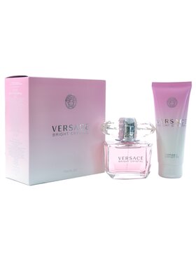Versace Versace Versace Bright Crystal zestaw woda toaletowa spray 90ml + balsam do ciała 100ml Zestaw zapachowy