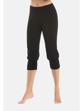 Teyli Teyli Legginsy Comforto 3/4 Czarny Regular Fit