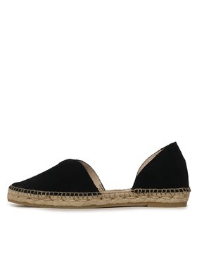 Manebi Espadrile Suede Open-Side Flats K 1.0 O0 Črna