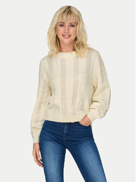 ONLY ONLY Sveter Rubina 15317515 Béžová Regular Fit