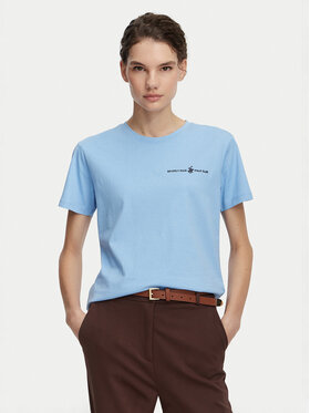 Beverly Hills Polo Club Beverly Hills Polo Club Marškinėliai P-SS26W-TS085 Šviesiai mėlyna Regular Fit