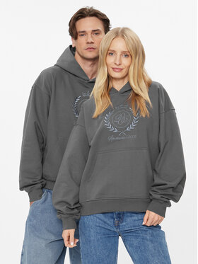 2005 2005 Pulóver Unisex Athletic Szürke Relaxed Fit