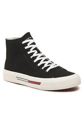 Tommy Jeans Tommy Jeans Sneakersy Mid Canvas Color EM0EM01157 Czarny