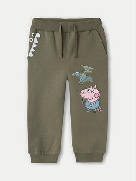 NAME IT NAME IT Долнище анцуг PEPPA PIG 13233915 Зелен Regular Fit