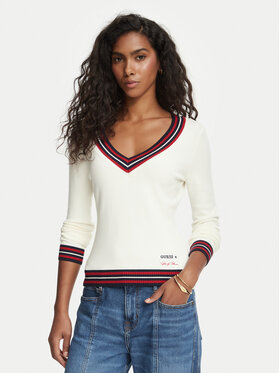 Guess Guess Sveter W6BR89 Z2276 Krémová Regular Fit
