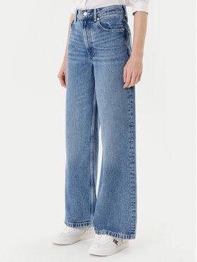 Tommy Hilfiger Tommy Hilfiger Farmer WW0WW46484 Kék Wide Leg