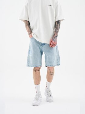 MyStars MyStars Szorty jeansowe Krótkie Spodenki Jeansowe Męskie Jasne Niebieskie MyStars Blue Basic 32 Niebieski Loose Fit