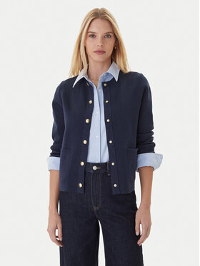 Tommy Hilfiger Tommy Hilfiger Kardigan WW0WW40846 Granatowy Regular Fit