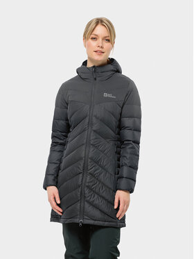 Jack Wolfskin Jack Wolfskin Pehelykabát Tundra Down Coat 1207751 Fekete Regular Fit