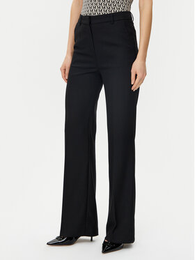 Morgan Morgan Παντελόνι υφασμάτινο 251-PITT.F Μαύρο Wide Leg