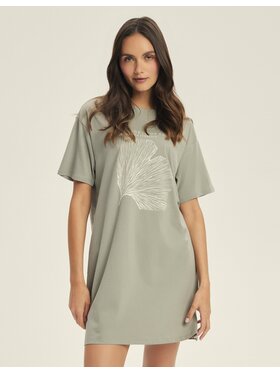 Esotiq Esotiq Koszula nocna 43840 Zielony Regular Fit