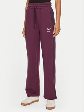 Puma Puma Teplákové kalhoty T7 High Waist Track 626798 44 Bordó Regular Fit
