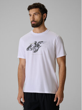 4F 4F T-Shirt BRAND CODE Biały Regular Fit