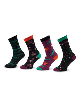 Fun Socks Fun Socks Set od 4 para unisex visokih čarapa Gift Box Unisex FS-FU71107 Šarena