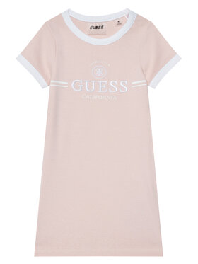 Guess Guess Ежедневна рокля J6GK26 KCQX1 Розов Slim Fit